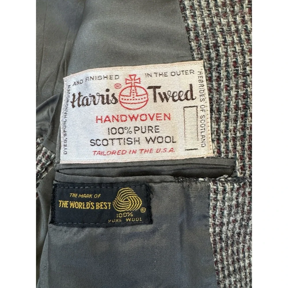 Vintage Dorman Winthrop Blazer Mens Lined Jacket Handwoven 100%‎ Pure Wool